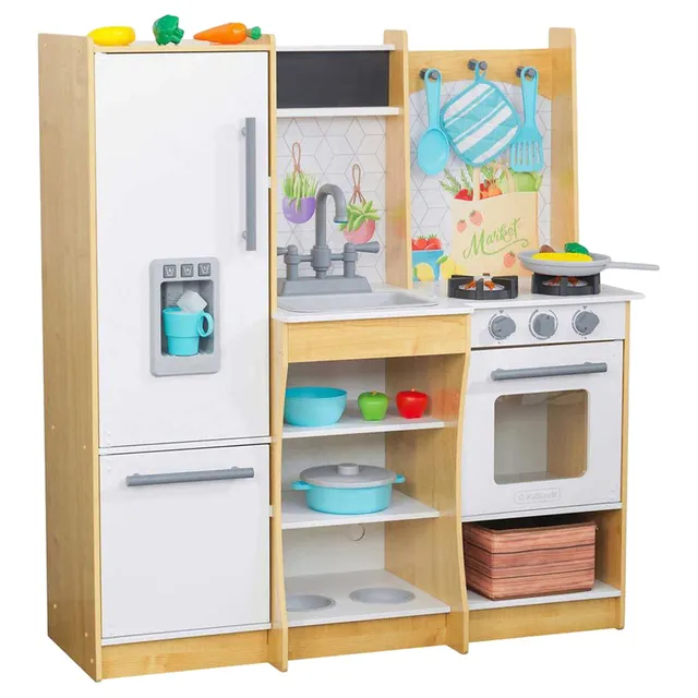 KIDKRAFT- Kidkraft Fresh Harvest Play Kitchen with EZ Kraft Assembly