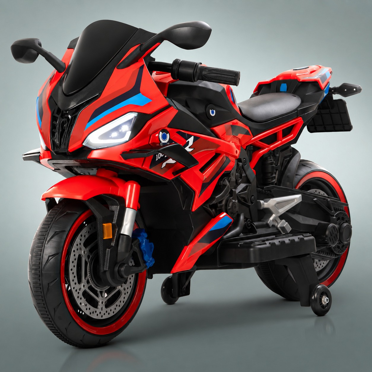 Megastar - Megastar Kids Electric Superbike Ride-On 12V Dual Motor, Led Lights