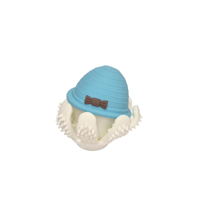 Mombella – Ollie Teether Toy – Octopus – Blue/White