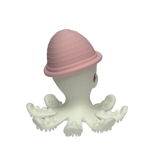 Mombella – Ollie Octopus Teether – Old Rose