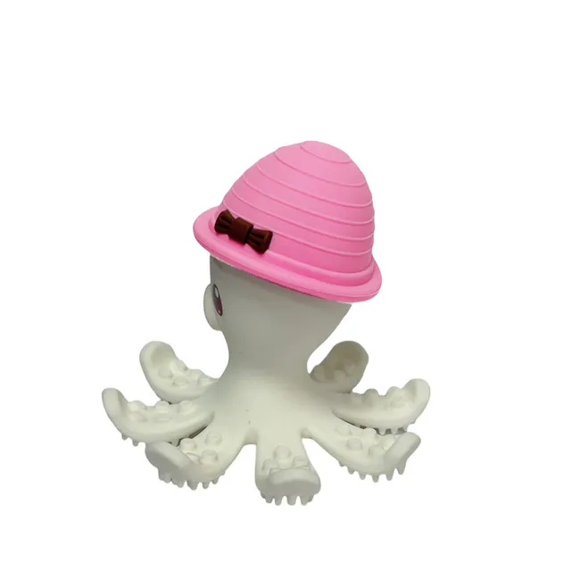Mombella - Ollie Octopus Teether Toy  - Pink