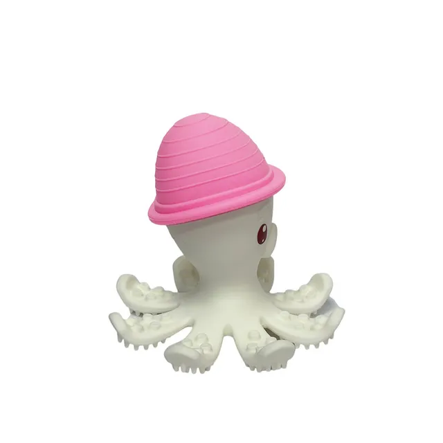 Mombella – Ollie Octopus Teether Toy  – Pink