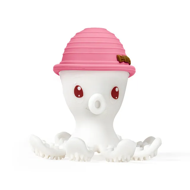 Mombella - Ollie Octopus Teether Toy  - Pink