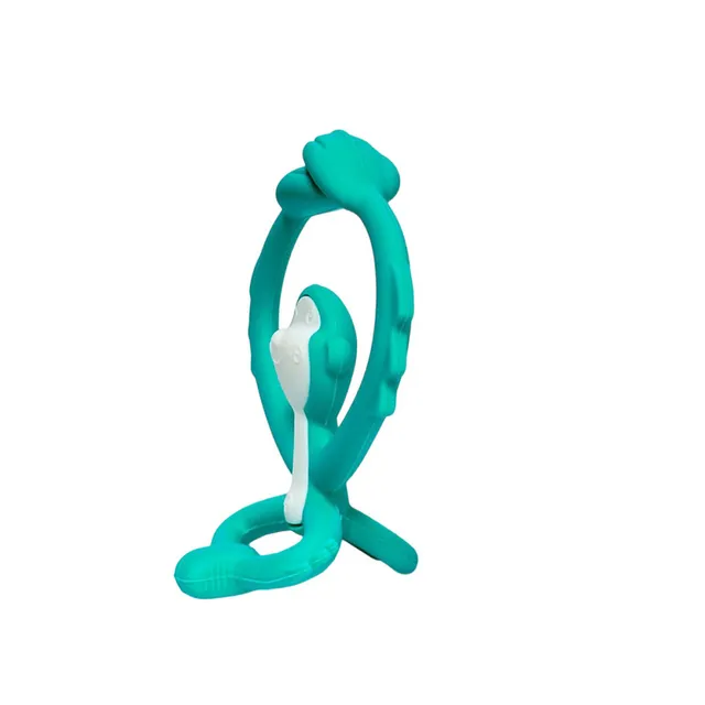 Mombella - Hugging Monkey Teether Toys - Aqua Green