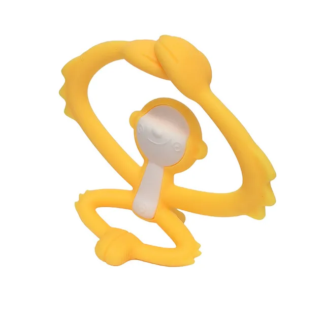 Mombella - Hugging Monkey Teether Toys  - Yellow