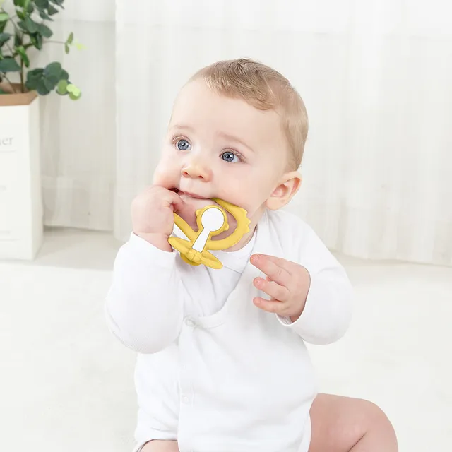 Mombella - Hugging Monkey Teether Toys  - Yellow