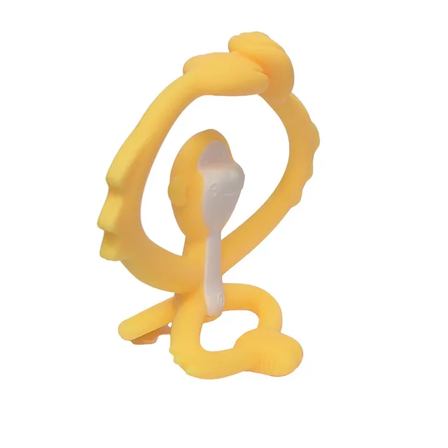 Mombella – Hugging Monkey Teether Toys  – Yellow