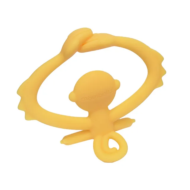 Mombella – Hugging Monkey Teether Toys  – Yellow
