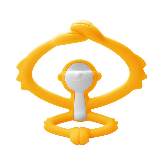 Mombella - Hugging Monkey Teether Toys  - Yellow