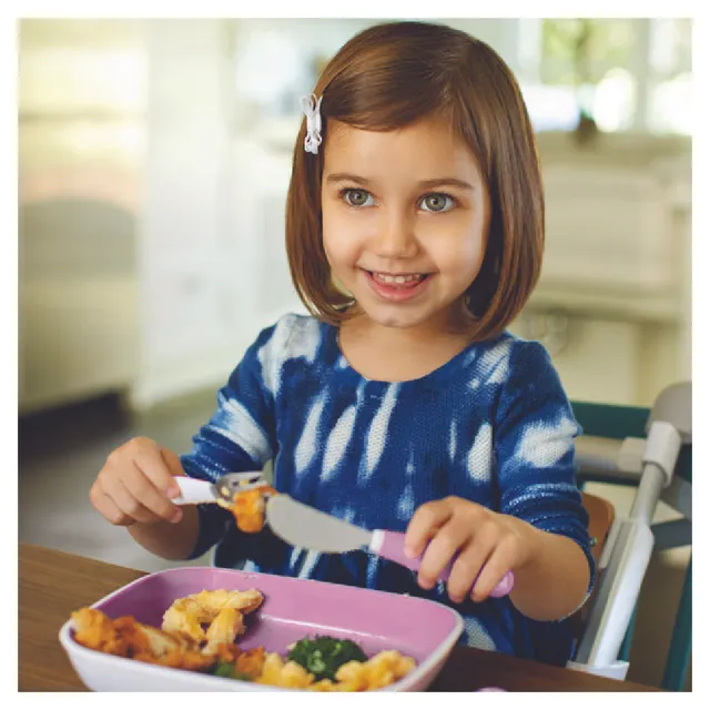 Munchkin - Splash Fork Knife Spoon 3Pk - Purple