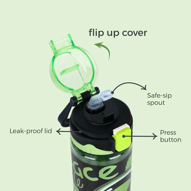 Nova Kids – Water Bottle 700ml with Straw- Black