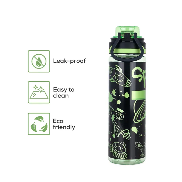 Nova Kids – Water Bottle 700ml with Straw- Black