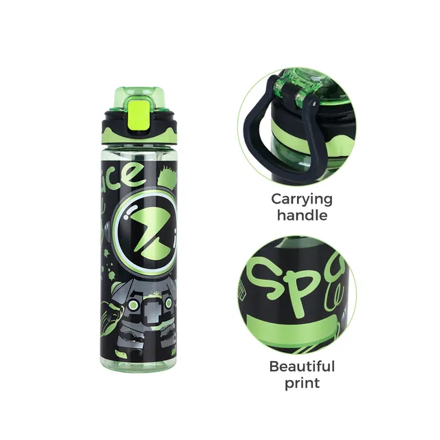 Nova Kids – Water Bottle 700ml with Straw- Black