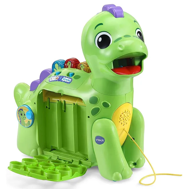 Vtech - Chomp-along Dino, Musical Toddler Toy, Teaches Numbers, Colours & Food
