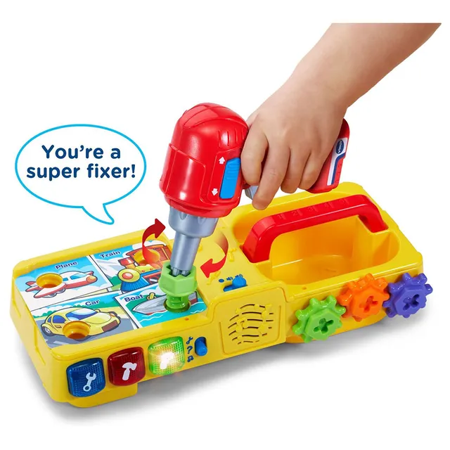 Vtech Drill and Learn Toolbox, Toy with Music, Lights, Colours