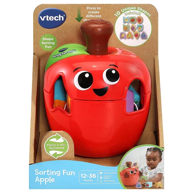 Vtech - Sorting Fun Apple, Shape Sorter, Educational Learning Toy