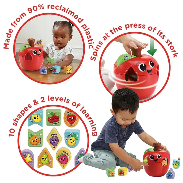 Vtech - Sorting Fun Apple, Shape Sorter, Educational Learning Toy