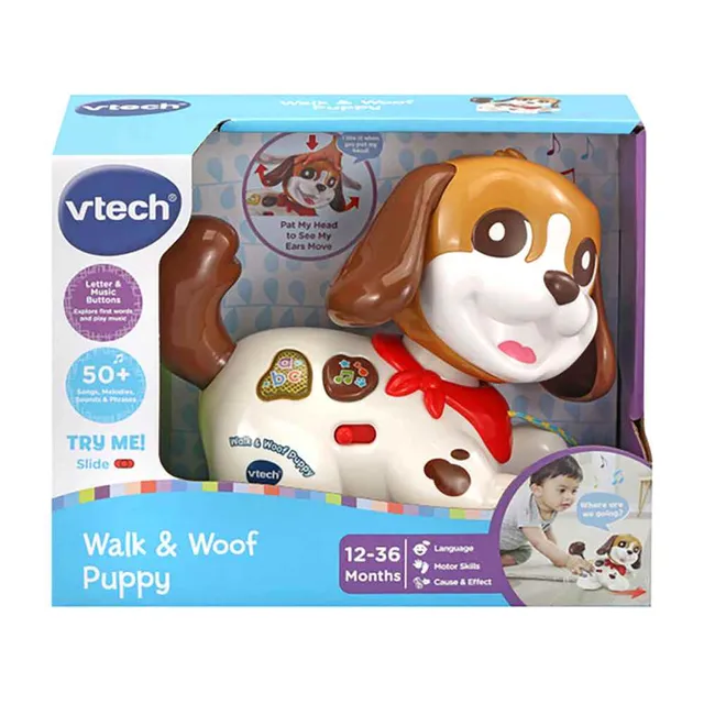 Vtech - Walk & Wiggle Pup, Interactive Baby Toy with Lights & Music