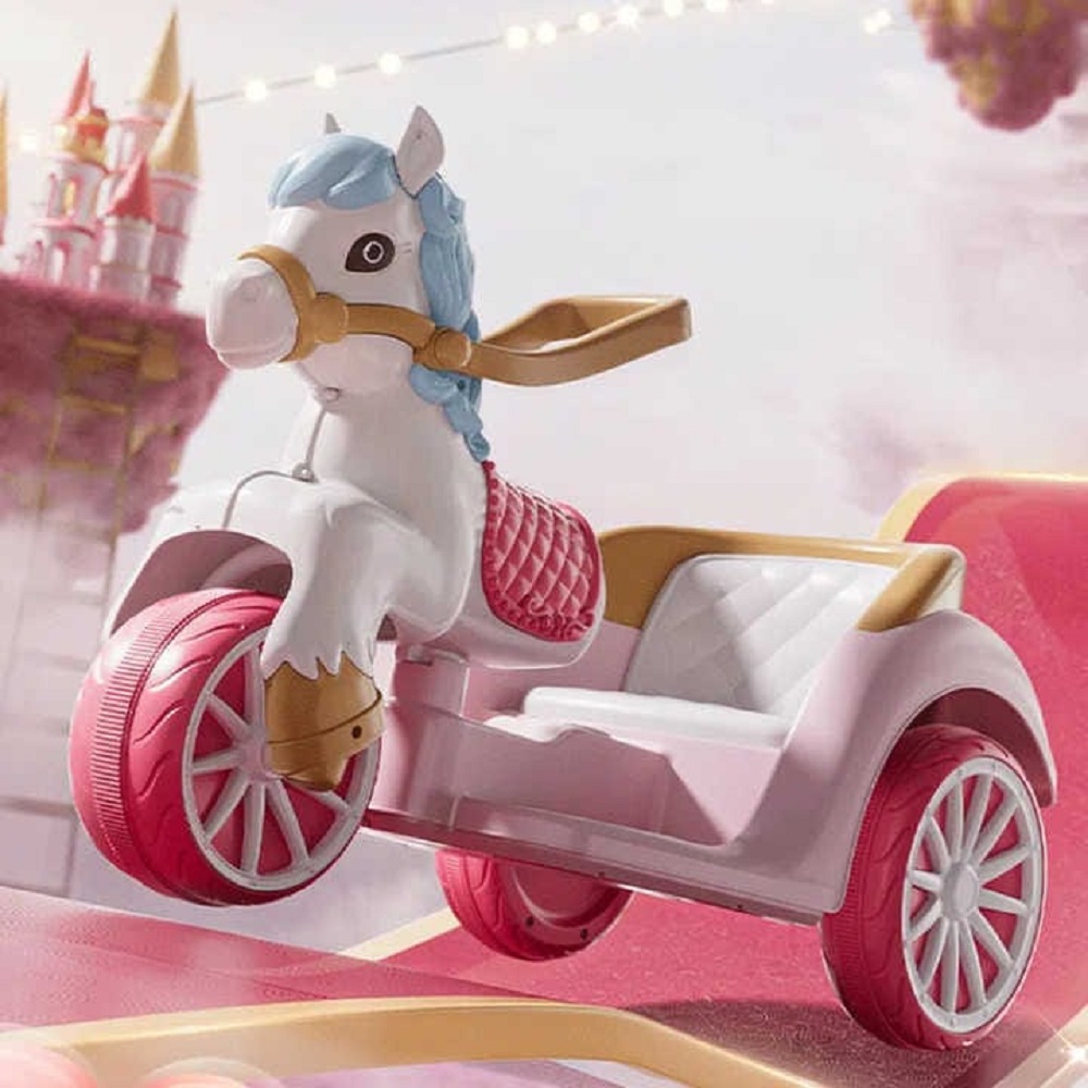 Megastar - Megastar Ride On Royal Princess Carriage Children Electric Toy Rider 12 V