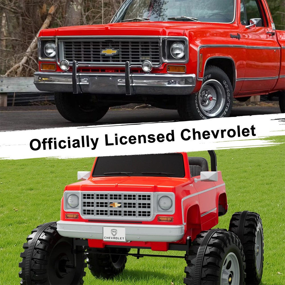 Megastar – Megastar Xxl Chevrolet Cheyenne 24V 7Ah Electric Car For Kids 2 Seater Kids Ride On Monster Jeep With Remote Control