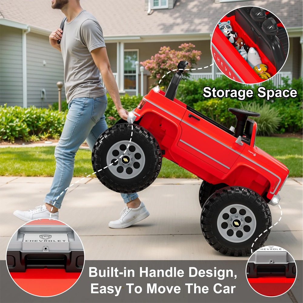 Megastar – Megastar Xxl Chevrolet Cheyenne 24V 7Ah Electric Car For Kids 2 Seater Kids Ride On Monster Jeep With Remote Control