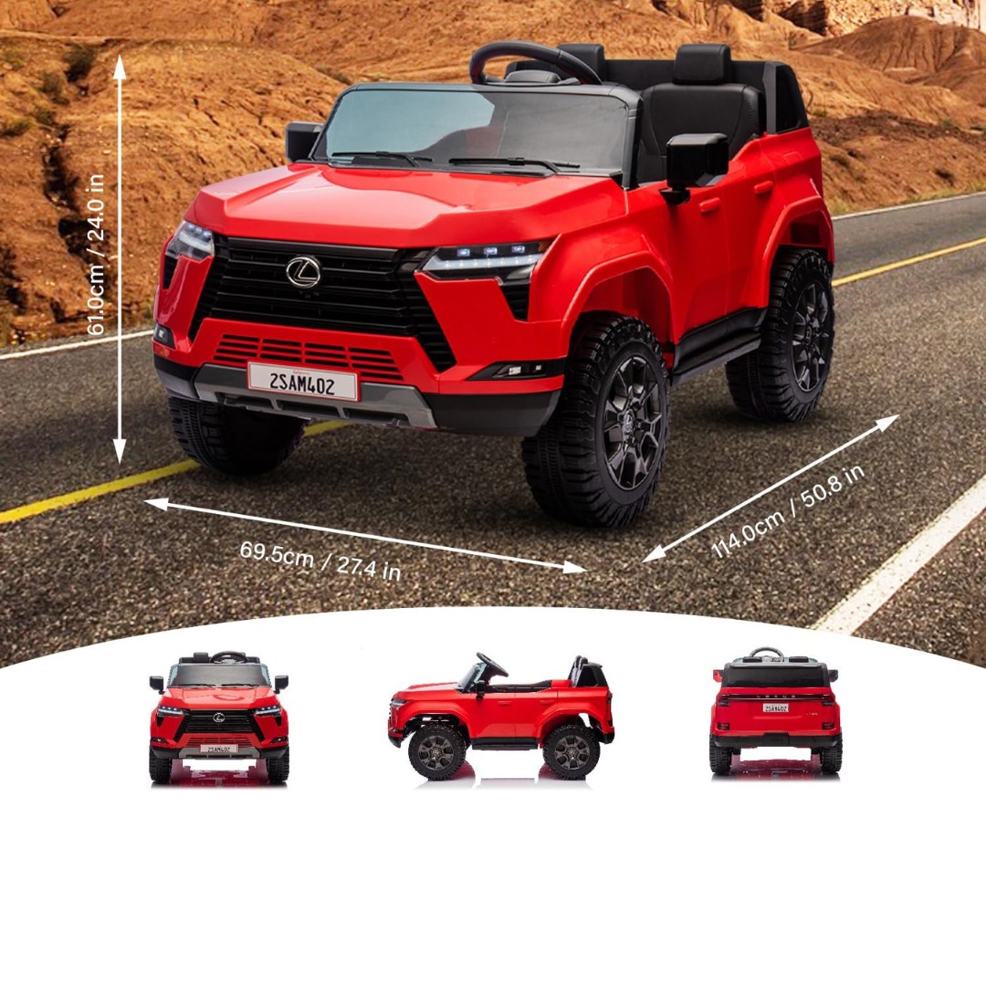 Megastar – Megastar Rideon Licensed 12V Lexus Gx Series Kids Electric Car, Dual Motor With Remote Control