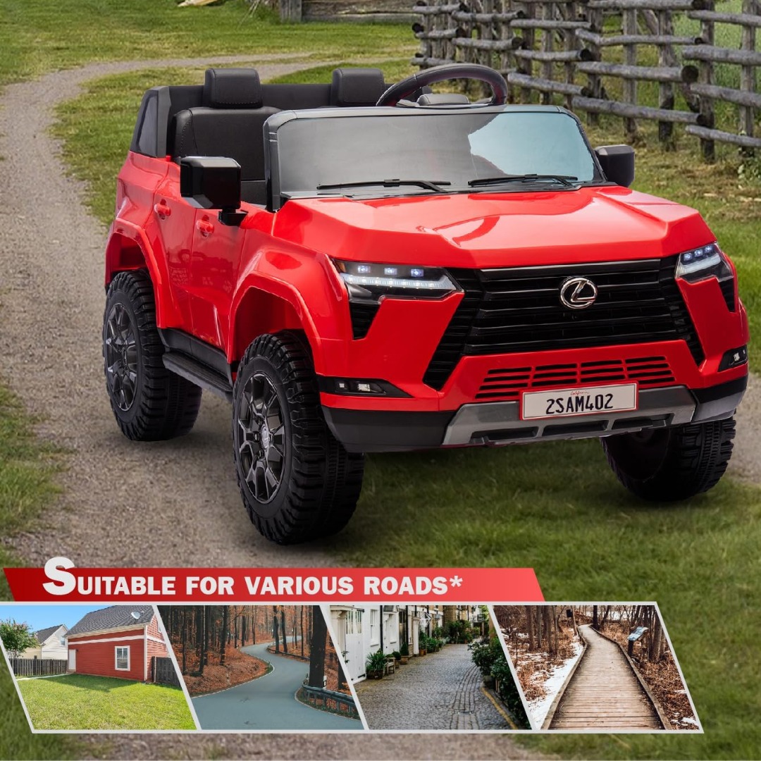 Megastar – Megastar Rideon Licensed 12V Lexus Gx Series Kids Electric Car, Dual Motor With Remote Control
