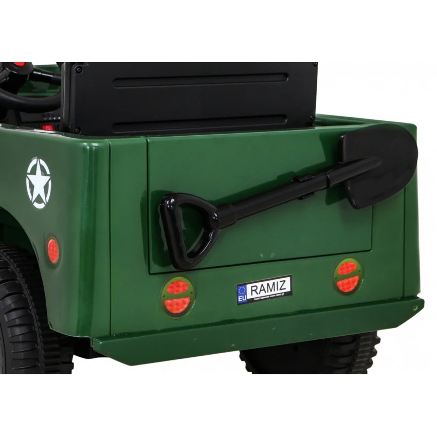 Megastar – Megastar Rideon Army Classic Jeep 12 V With 2 Seats And Parental Rc