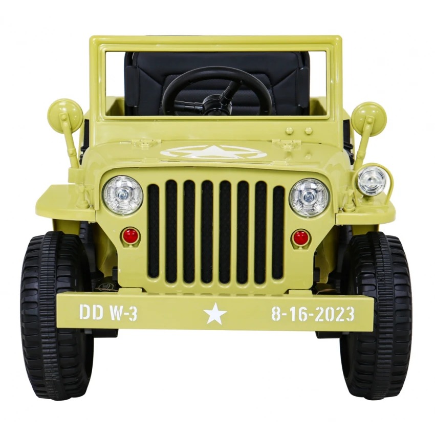 Megastar - Megastar Rideon Army Classic Jeep 12 V With 2 Seats And Parental Rc