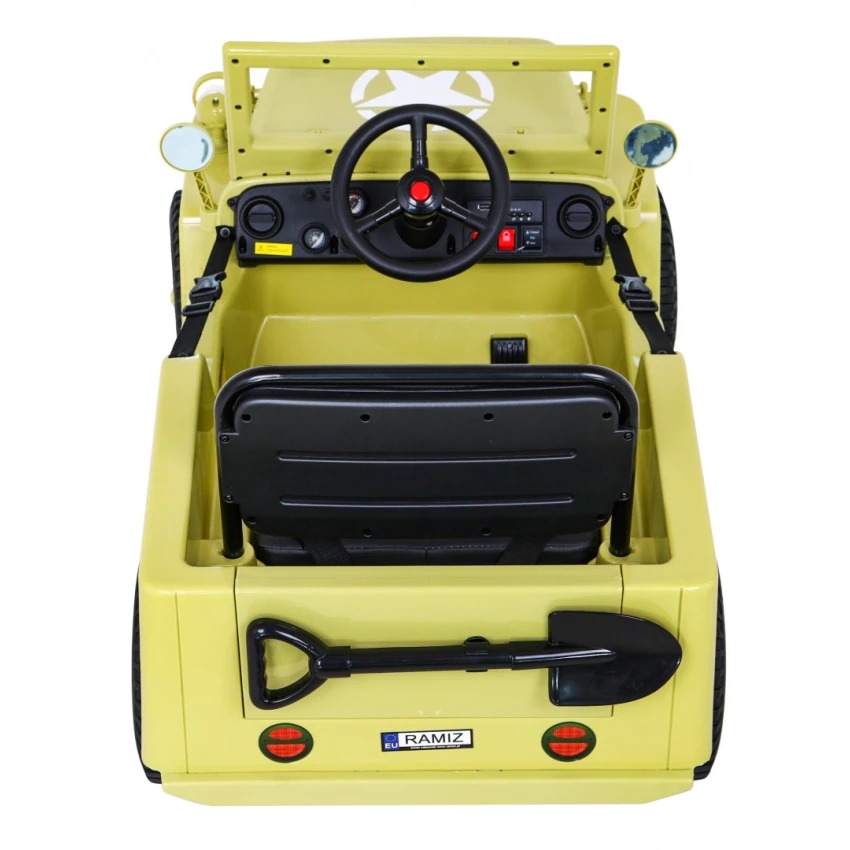 Megastar - Megastar Rideon Army Classic Jeep 12 V With 2 Seats And Parental Rc