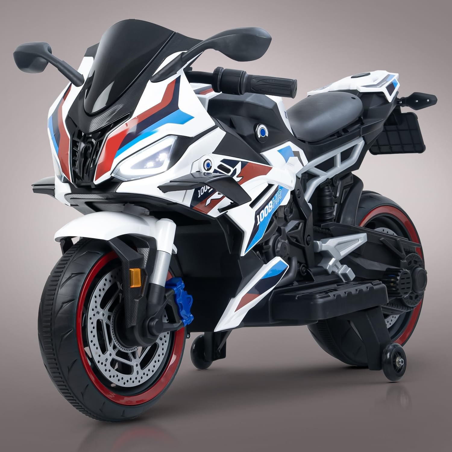 Megastar – Megastar Kids Electric Superbike Ride-On 12V Dual Motor, Led Lights