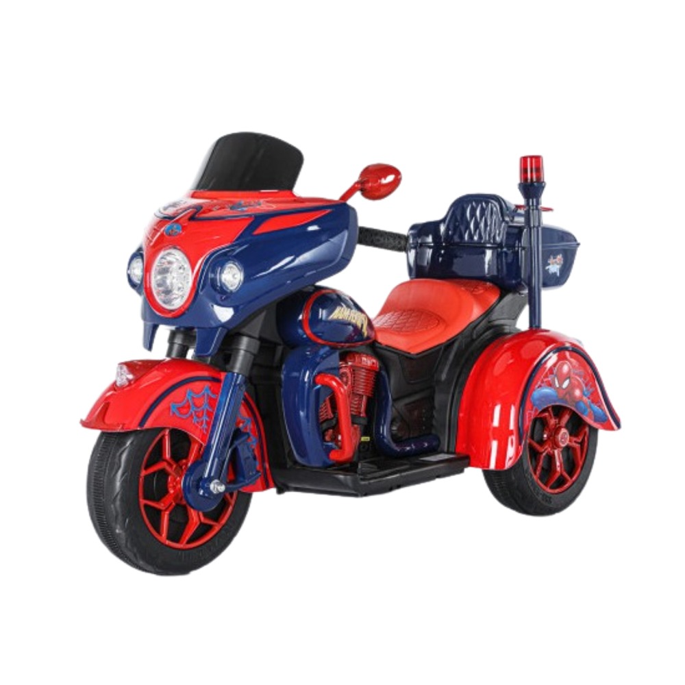 Megastar - Megastar Licensed electric Rideon kids Spiderman 3 wheel bike 12 v
