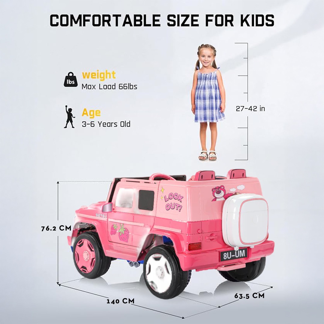 Megastar – Megastar Licensed Electric Rideon Kids Lotso 12 V Suv Jeep With Rc