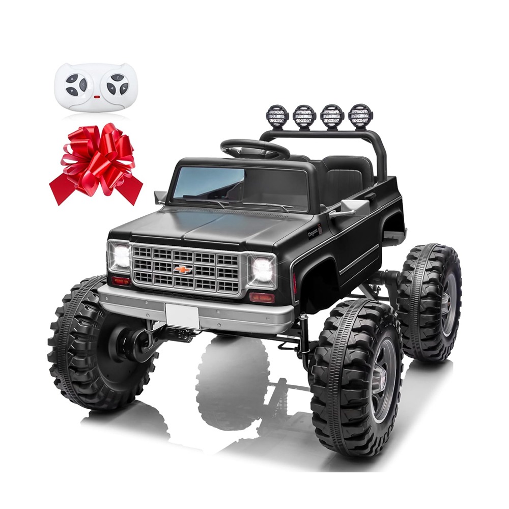 Megastar - Megastar Xxl Chevrolet Cheyenne 24V 7Ah Electric Car For Kids 2 Seater Kids Ride On Monster Jeep With Remote Control
