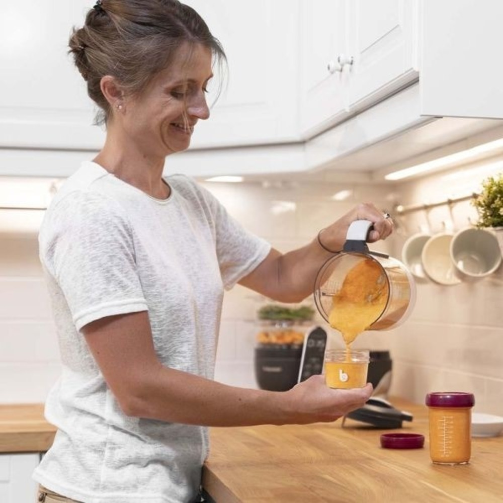 Babymoov – Glass Baby Bowls and Food Containers Multiset – Pack of 8