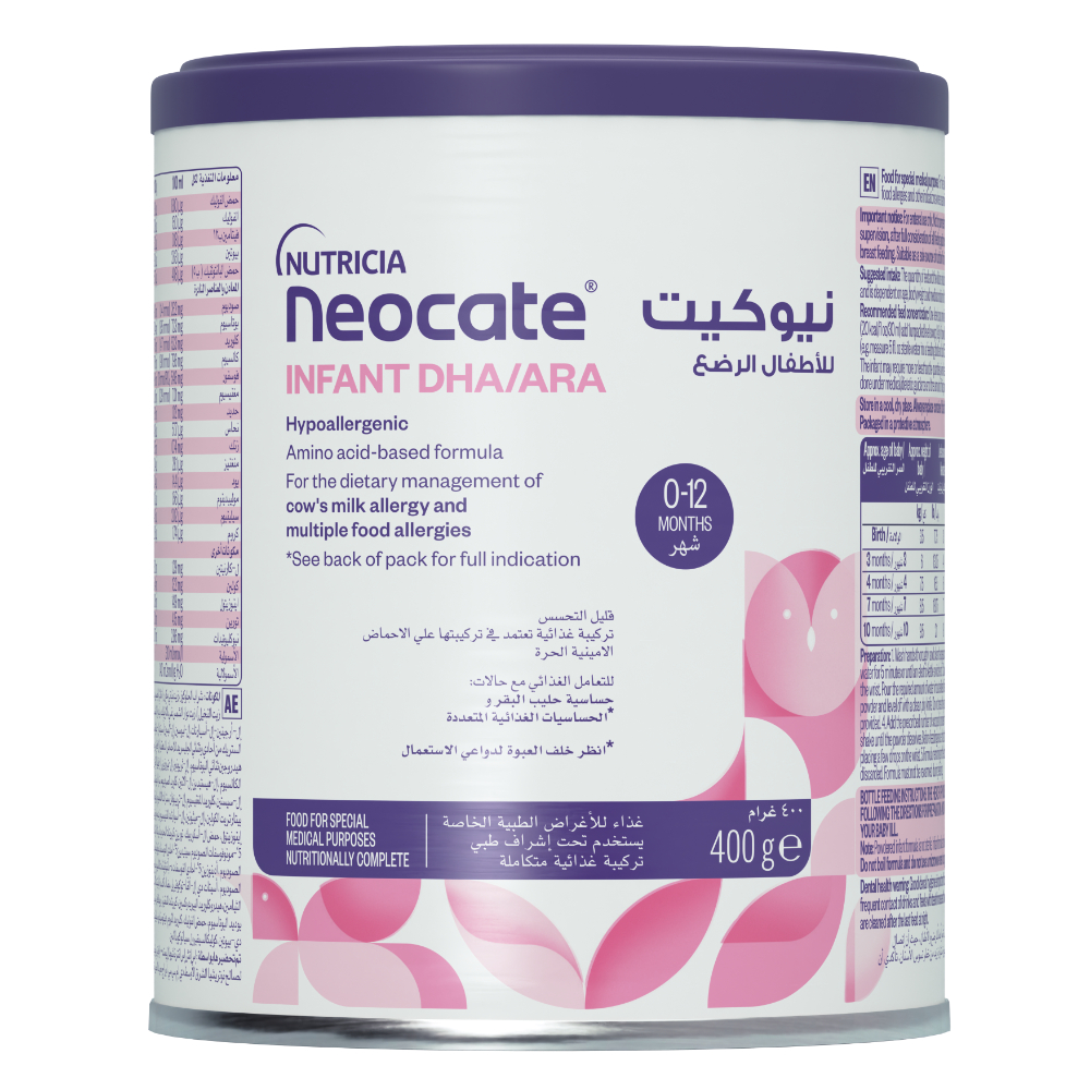 Neocate - DHA/ARA Amino Acid Based Infant Formula with Iron from 0-12M,400g