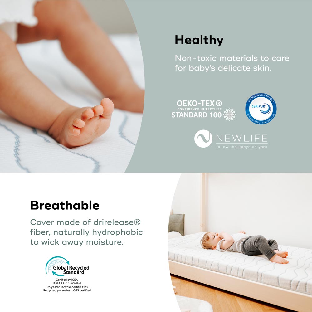 Babymoov – Cosy’Lite Ergonomic Mattress 60x130cm