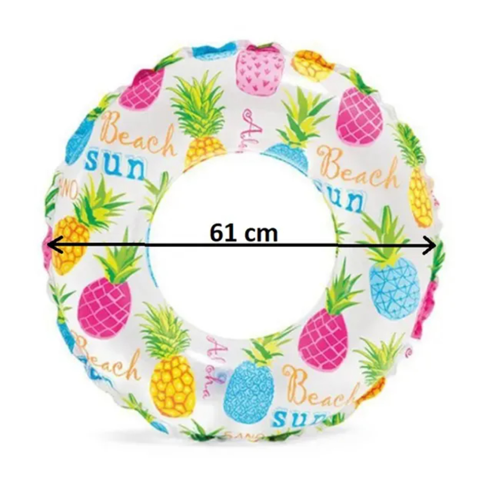 Buddiez - Inflatable Swimming Ring - Fruits Print - 61 cm