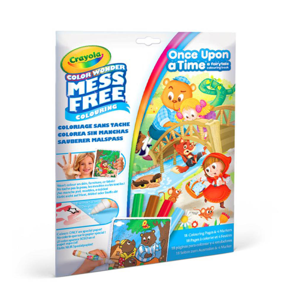 Crayola – Color Wonder Set Once Upon A Time Coloring Book – 4 Markers