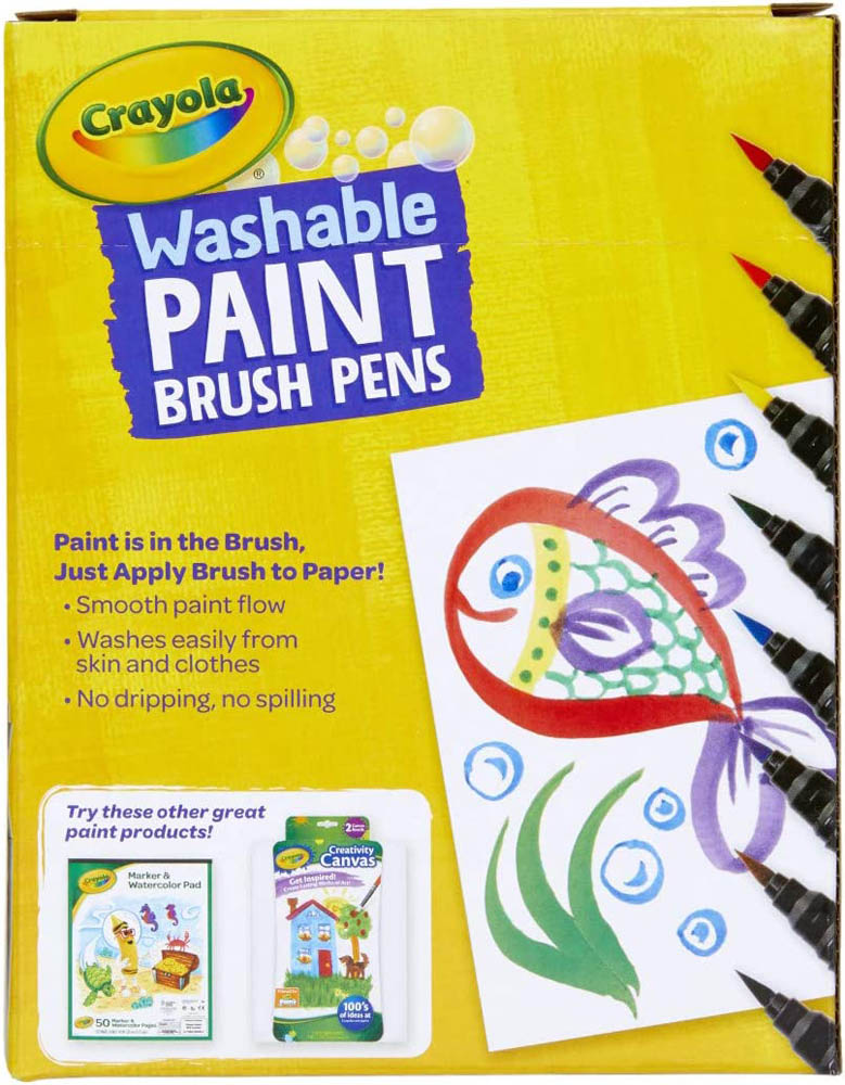 Crayola – Washable Paint Brush Pens Pack of 40