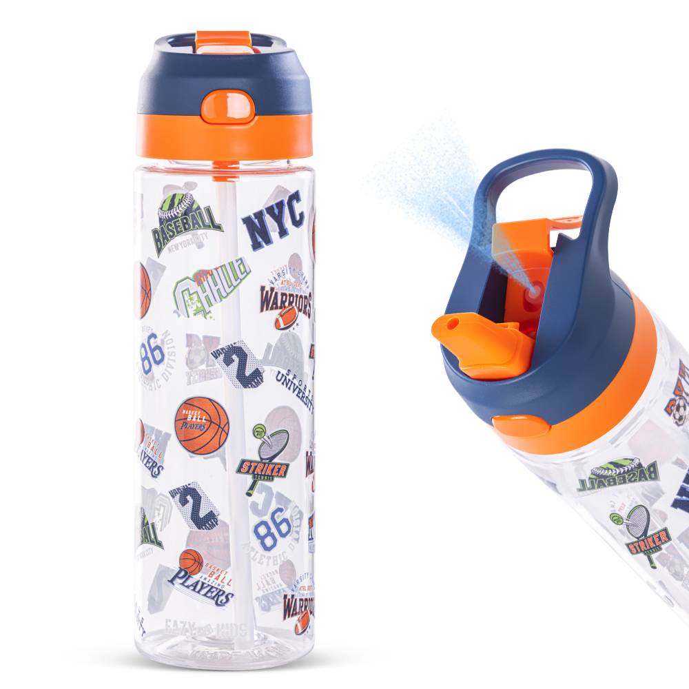 Eazy Kids – 18Inch- Set of 4 Backpack w/ Water Bottle, Lunch Bag and Pencil Case – Basket Ball