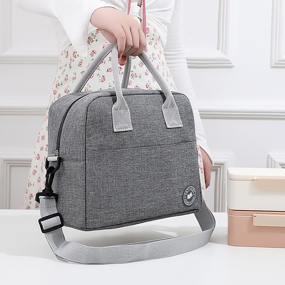 Eazy Kids – 6 & 4 Convertible Bento Lunch Box Set – T-Rex Grey