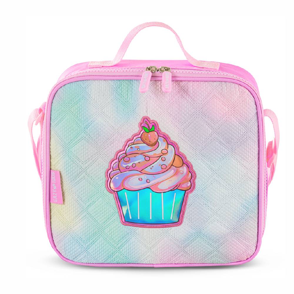 Eazy Kids – Backpack w/Lunch Bag and Pencil Case – 17Inch – Set of 3 – Sugar Pop Pink