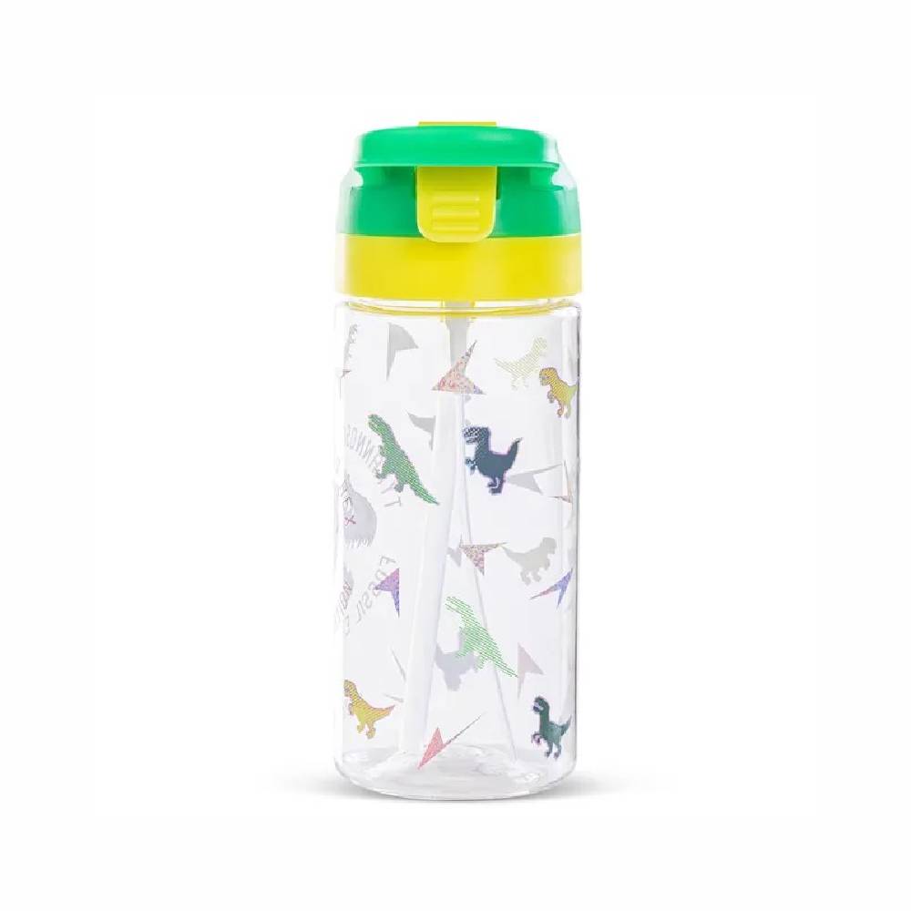 Eazy Kids - Dinosaur Tritan Water Bottle W/Spray 500ml - Green