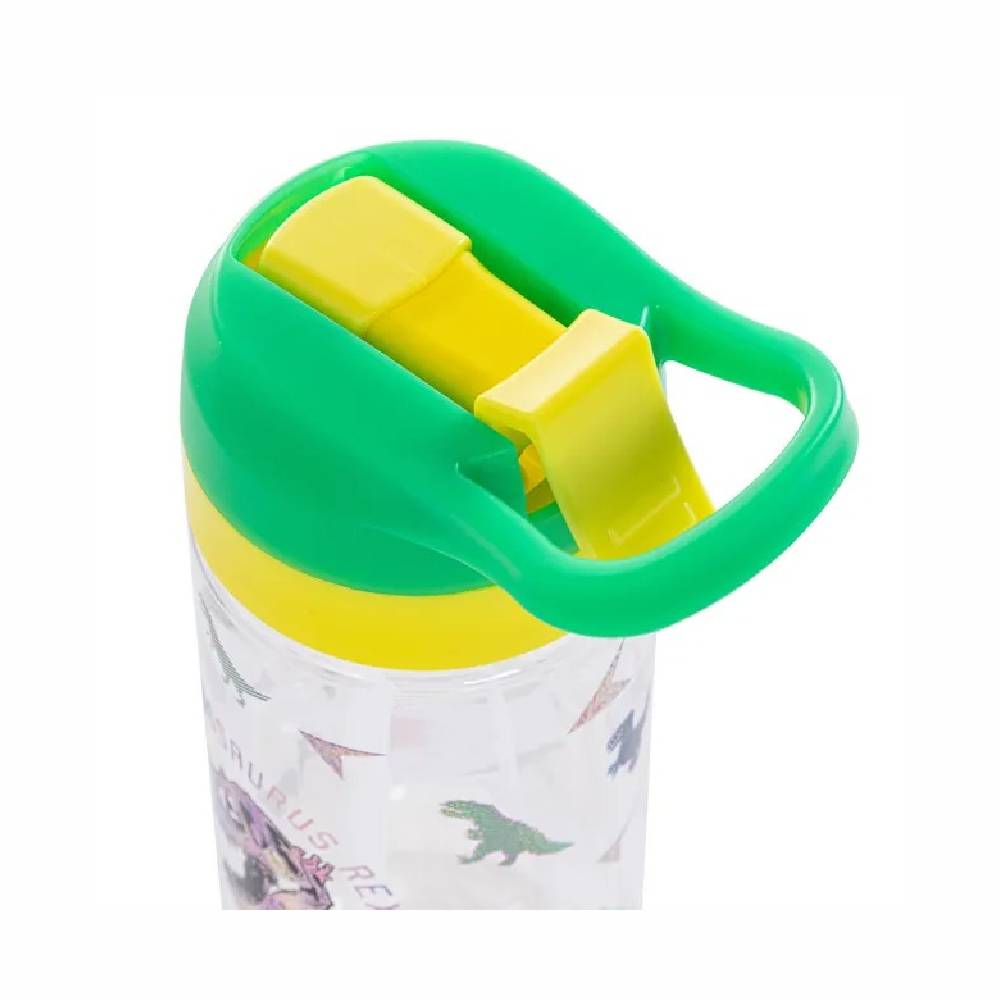 Eazy Kids - Dinosaur Tritan Water Bottle W/Spray 500ml - Green