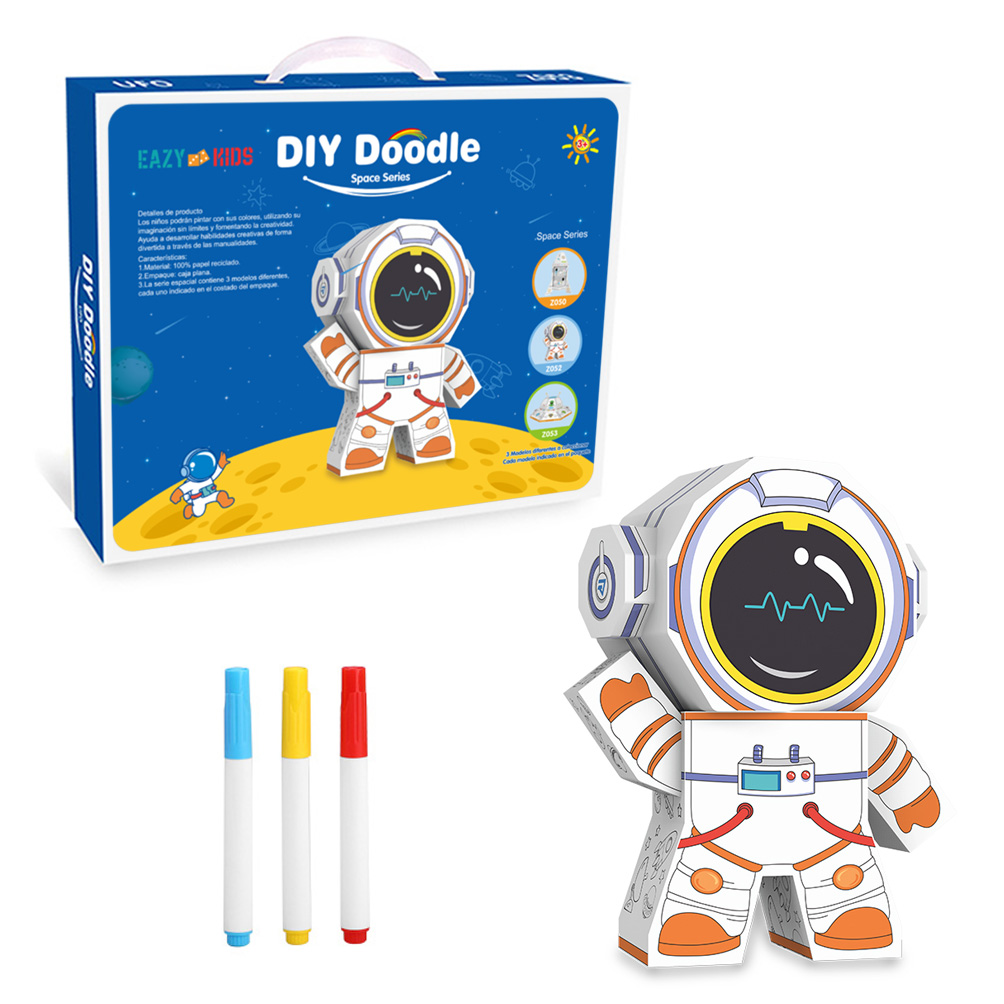 Eazy Kids - DIY Creative Spaceman - 3 Color Pens