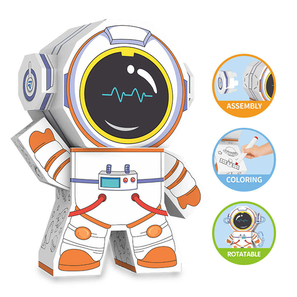 Eazy Kids - DIY Creative Spaceman - 3 Color Pens