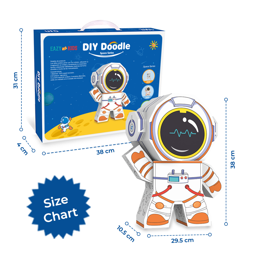 Eazy Kids – DIY Creative Spaceman – 3 Color Pens