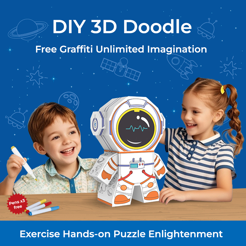 Eazy Kids – DIY Creative Spaceman – 3 Color Pens