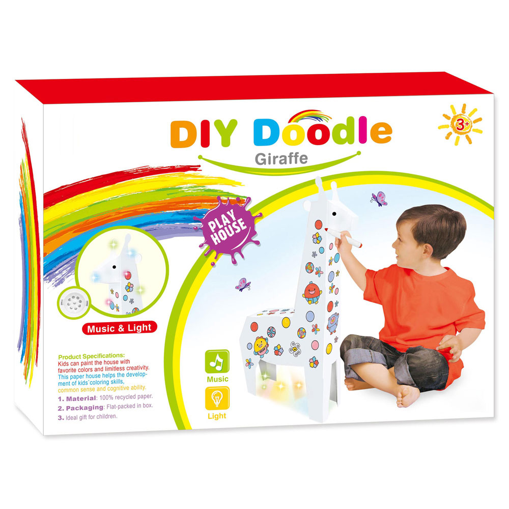 Eazy kids – DIY Doodle Coloring Kit with Set of 6 Sketch Pens – Crocodile